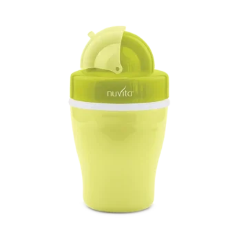 Nuvita Tazza con Cannuccia e Doppio Isolamento Termico 18m+ 200 ml Verde