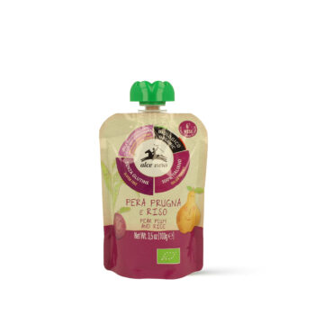 Alce Nero Purea di pera, prugna e riso biologica 200 ml