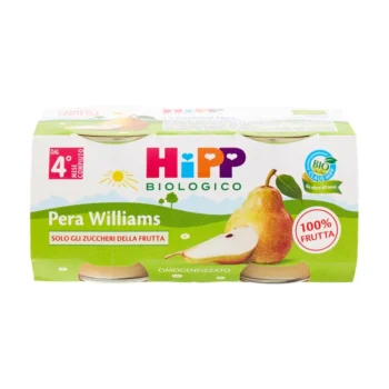 HiPP Omogeneizzato Biologico di Pera Williams dai 4+ Mesi 2 x 80g