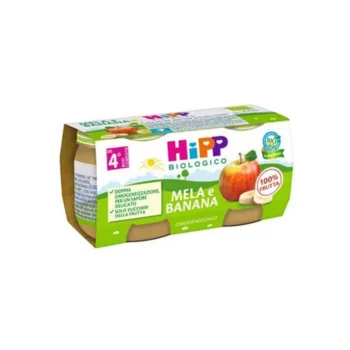 HiPP Omogeneizzato Biologico di Mela e Pera dai 4+ Mesi 2 x 80g