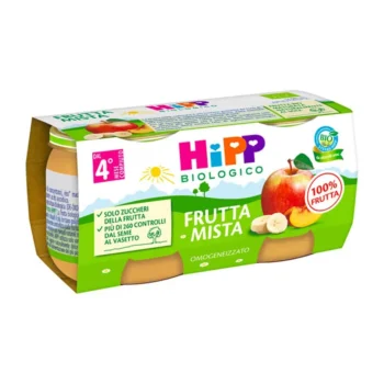 HiPP Omogeneizzato Biologico di Frutta Mista dai 4+ Mesi 2 x 80g