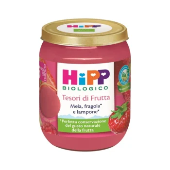 Hipp Tesori di Frutta Omogeneizzato Mela Fragola e Lampone dal 5° mese 160g
