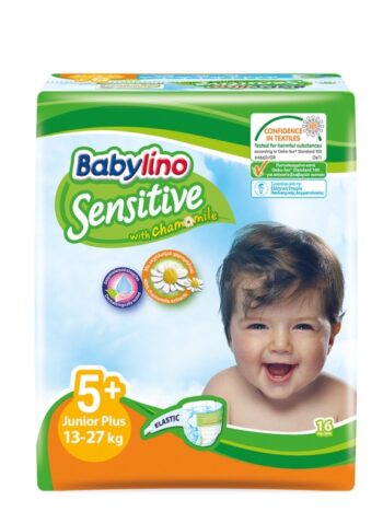 Babylino Sensitive Pannolini Junior Plus Taglia 5+ (12-17 kg) – 16 pezzi