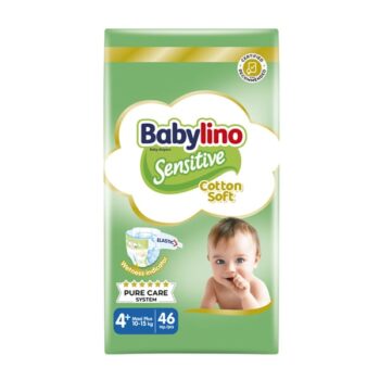 Babylino Sensitive Formato Convenienza Maxi Plus Taglia 4+ (10-15 kg) – 46 pezzi