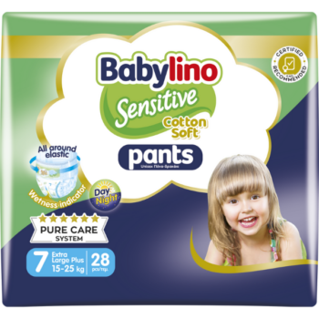 Babylino Pants Unisex Maxi Pack Taglia 7 (15-25 kg) – 28 pezzi