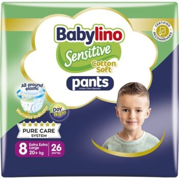Babylino Pants Unisex Maxi Pack Taglia 8 (20+ kg) – 26 pezzi