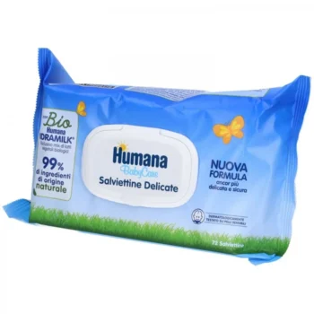 Humana HB Salviettine Umidificate per Igiene Quotidiana - Confezione da 72 Pezzi